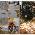tapis cache pied sapin de noel